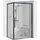 REA Duschkabine Solar mit Schiebetür 90 x 195 cm Schwarz transparent