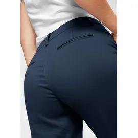 Aniston CASUAL ANISTON CASUAL, Damen, Gr. 42, N-Gr, blau (marine), Web, Obermaterial: 97% Baumwolle, 3% Elasthan, unifarben, Basic, figurbetont kniefrei, Hosen Bermudas, im klassischen Stil