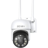 REIGY 1296P Überwachungskamera Aussen WLAN 360 3MP PTZ IP Kamera Outdoor, Domo Videoüberwachung mit IP66 wasserdichte und Nachtsicht, Bewegungsverfolgung 2-Wege Audio Kompatibel NVR