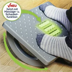 Haushalt International Ergonomische Fußablage mit Rollenmassage