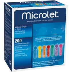Microlet Lanzetten farbig 200 St Lanzetten