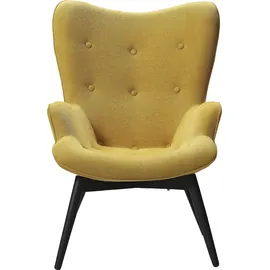 SalesFever Relaxsessel SALESFEVER Polyester 80 x 92 x 99 cm Gelb mit Zierknöpfen
