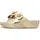 FitFlop LULU FLOWER CROSS SLIDES gold 38