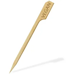 Food-Marker (aus Bambus FSC 100%) "VEGAN" 9cm [250 St.]