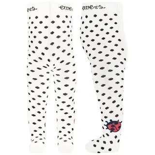 Ewers Strumpfhose Strumpfhose Marienkäfer 80% Baumwolle, 18% Polyamid, 2% Elasthan weiß 74 | 52 cm