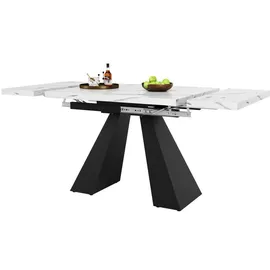 Okwish Ausziehtisch 74 x 77 x 159 cm weiß
