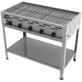 ChattenGlut Gasbräter 5-flammig 980 x 530 x 800 cm Edelstahl inkl. Rost