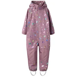 NAME IT Alfa08 Softshell Foil 1fo Overall - Grape Shake / Bow - 3 Jahre