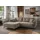 MID.YOU Eckcouch Cord 4-Sitzer Graubraun