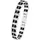 Amor Armband Edelstahl Kautschuk Silber 9352524 Größe 22 cm