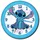 Lilo & Stitch Wanduhr 25 cm 12345 blau
