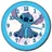 Lilo & Stitch Wanduhr 25 cm 12345 blau