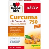 Doppelherz Aktiv Curcuma 750 mit Curcumin + Vitamin D3 1000 I.E. Kapseln 30 St.
