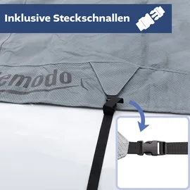 Lemodo Dachschutzplane für Wohnmobile S 600 cm Grau