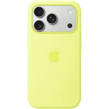 Apple iPhone 17 Pro Silikon Case mit MagSafe Neongelb