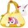 Brubaker Regenbogen Plüsch Einhorn in Handtasche - 20 cm - Plüschtier in Tasche - Stofftier Kuscheltier - Gelb
