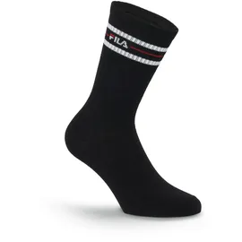Fila UNISEX LIFESTYLE PLAIN SOCKS 6er Pack Schwarz 43-46
