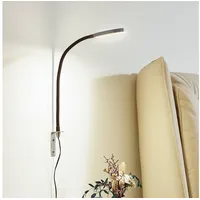 LINDBY LED Wandleuchte, Wandlampe Innen 'Flexola' aus Metall dimmbar