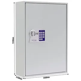 Rottner Tresor Schlüsselschrank S 150 38 x 55 cm Lichtgrau