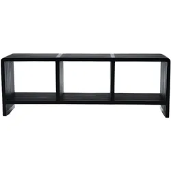 Bank Calopsite - Schwarz Rechteck Holz Amadeus 114x30 cm