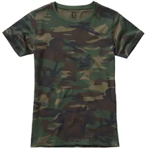 Brandit Textil Damen T-Shirt Baumwolle Grün XL