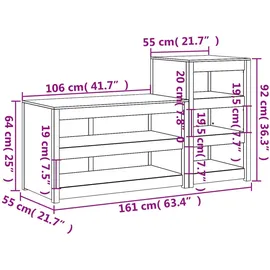 vidaXL Küchenschrank 2 Stk 0 x 0 x 0 cm Schwarz