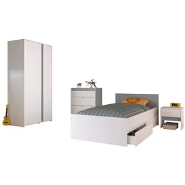 Parisot Kinderzimmer Pirouette 22 weiß / grau / rosa
