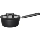 Fiskars Hard Face Stieltopf mit Deckel, Ø 18 cm, Füllmenge: 1,8 Liter, Für alle Kochfelder geeignet, Aluminium/Kunststoff, Kratzfest, Antihaftbeschichtung, 1052226