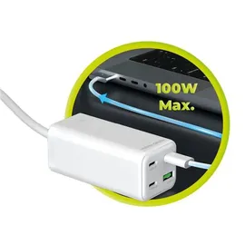 mobile origin GaN 100W Compact MultiHub Charger PW18 with 3x USB-C + USB-A