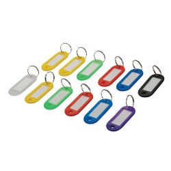 12 x Schlüsselschilder verschiedene Farben