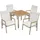 stilvora Gartenlounge-Set 4-tlg. Beige