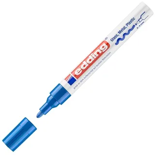 Glanzlackmarker blau