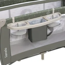 lionelo Sven Plus 4 in 1 Baby Bett Baby ab Geburt bis 15 kg Wickelauflage luftige Seitenwände mit Seiteneingang Tragetasche zusammenklappbar