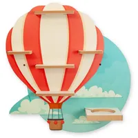 Kreative Feder Kinderregal MUSIKBOX-REGAL Heißluftballon, für TONIE-BOX und TONIES inkl. 40 Metallplättchen bunt