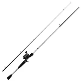 Abu Garcia Fast Attack Casting Ruten und Rollen Combo - 24T Carbon Rod, Stainless Steel Guides with Titanium Oxide Inserts, Fast Attack Baitcasting Rolle, Power Disk Drag System