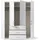 Set One by Musterring Drehtürenschrank Henderson 201 x 223 x 60 cm Weiß