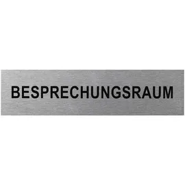 PRO PLUS Aluminium Türschild 160x40mm Besprechungsraum