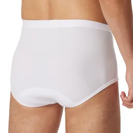 SCHIESSER Herren Slip 2er Pack - Original Doppelripp, Classic, Baumwolle, Eingriff Weiß L