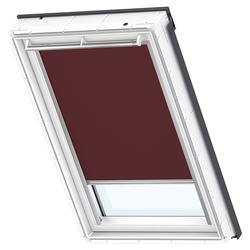 VELUX Verdunkelungsrollo Uni Dunkelbraun 4559, 114x160 cm (S10), Aluminiumschiene,GEL,Solar,VELUX