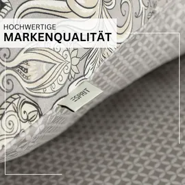 Esprit Salmlo Paisley Grau 155 x 220 cm + 40 x 80 cm/80 x 80 cm