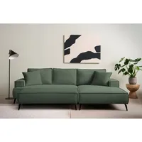 OTTO home Sitzgruppe TVINNU, (Set), Set, stellbar zum Schlafsofa (Krokodilverbinder) grün