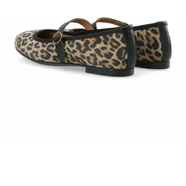 Ca'Shott Cashott Riemchenballerina Elvira beige | mokka / schwarz 38