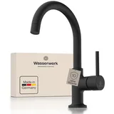 wasserwerk WT 14 Waschtischarmatur Schwarz