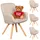 Mr. Deko Esszimmerstuhl Matera Polyester beige 4er Set