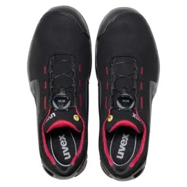 Uvex Sicherheitshalbschuhe S3 SRC uvex 1 x-tended support aus Mikrovelours, uvex xenova® Kunststoffkappe, Weite 11, Größe 37