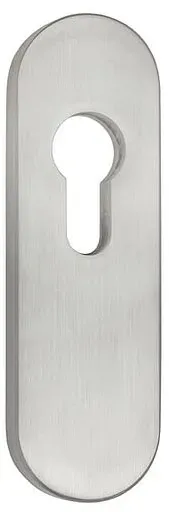 Schutz-Langrosette oval PZ-gelocht oder blind Edelstahl (Ausführung: oval PZ-gelocht)