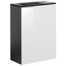 Fackelmann Waschbeckenunterschrank 44 x 60 x 24,3 cm Weiß