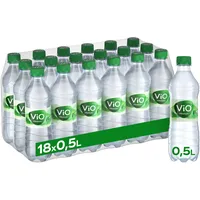 ViO Bio Wasser Medium - Natürliches Mineralwasser mit weniger Kohlensäure - mit weichem Geschmack - Sprudelwasser in umweltfreundlchen Einweg Flaschen (18 x 500 ml)