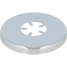 tecuro Schubrosette (3/4) - 27 mm x Ø 80 mm x Höhe 10 mm, Messing verchromt