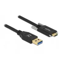 DeLOCK 84017 USB Kabel 1,5 m USB 3.2 Gen 1 (3.1 Gen 1) USB A USB C Schwarz
